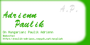 adrienn paulik business card